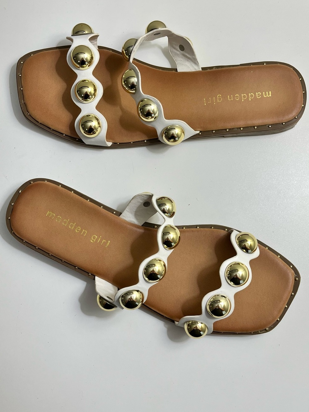 Madden Girl Hope Studded Sandals Size 6.5